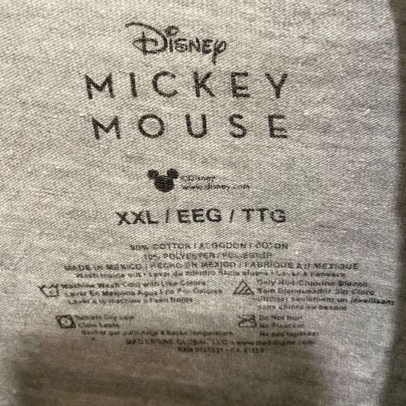 Disney TShirt Adult XXL Mickey Mouse Screenprint Short Sleeve Park Amusement - Picture 4 of 4